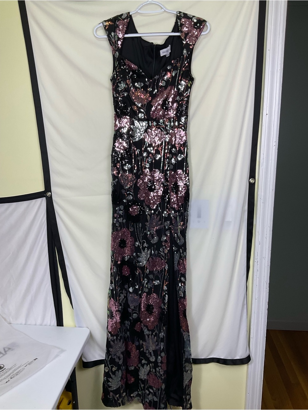 Faeriesty Floral Sequin Maxi Dress
